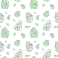 Seamless pattern with tropical leaves. Background for wallpapers, textiles, packaging. Vector image