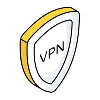 prima descargar icono de vpn vector