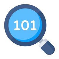 Premium download icon of search binary data vector