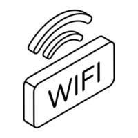 An icon design of wifi signal vector