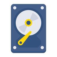 An icon design of hard drive vector