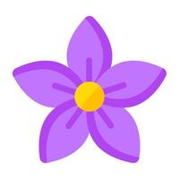 A beautiful design icon of balloon flower vector