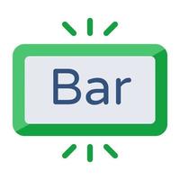 Perfecto diseño icono de bar tablero vector