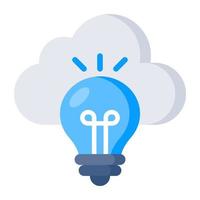 A perfect design icon of cloud idea vector