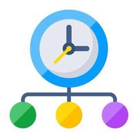 Modern design icon of time distribution vector