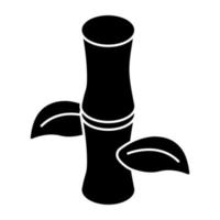 An icon design of bamboo stick vector