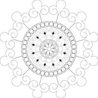 Mandala coloring pages vector