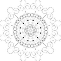 Mandala coloring pages vector