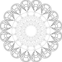 Mandala coloring pages vector