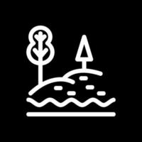 lago paisaje vector icono diseño