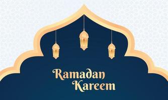 Ramadan kareem luxury background. Islamic background with elegant golden pattern for holy month ramadan celebration vector