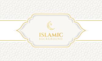 Islamic Background for Ramadan. luxury golden abstract white background. Template for banner, greeting card, poster, advertising vector