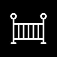 Baby Crib Vector Icon Design