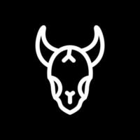 Bull Skull Vector Icon Design