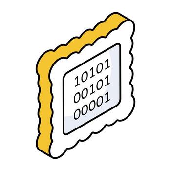 diseño vectorial de datos binarios vector