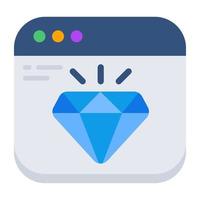 Unique design icon of premium website vector