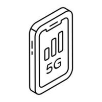 Perfect design icon of mobile signal strength vector