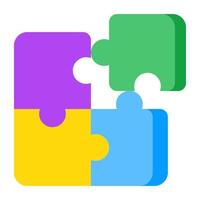 Modern design icon of problem solving vector