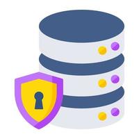 Premium download icon of database security vector