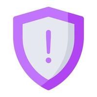 Creative design icon of security alert vector