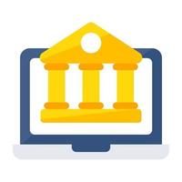 A perfect design icon of online banking vector