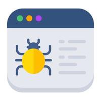 Trendy vector design of web bug