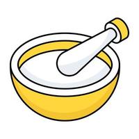 Modern design icon of pestle mortar vector
