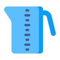 Editable design icon of measuring jug vector