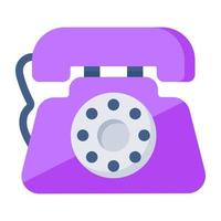 A unique design icon of landline vector