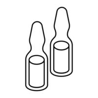 Modern design icon of ampoule vector