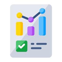 Perfect design icon of business report vector
