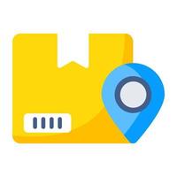 Modern design icon of parcel tracking vector