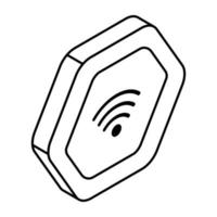 An icon design of wifi signal vector