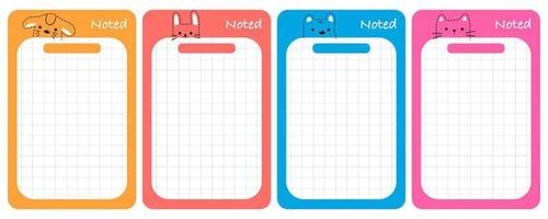 Note paper vector