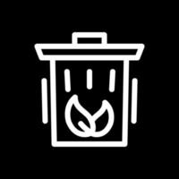 Eco Trash Bin Vector Icon Design