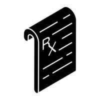 Trendy design icon of rx vector