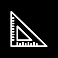diseño de icono de vector de regla triangular
