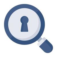 Perfect design icon of search lock vector