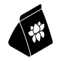 Traditional food packet icon, editable vector