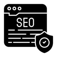 An icon design of seo website vector