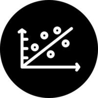 Scatter Plot Vector Icon Design