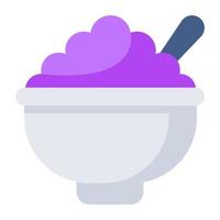 Food bowl icon in trendy design vector