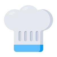 An editable design icon of chef hat vector