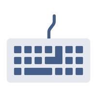 Editable design icon of keyboard vector