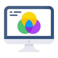 Unique design icon of color selection vector