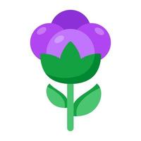 A beautiful design icon of floweret vector