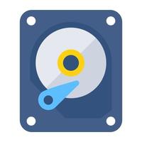 An icon design of hard drive vector