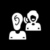 Listening Vector Icon Design