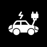 diseño de icono de vector de coche eléctrico