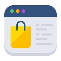 Unique design icon of shopping website vector